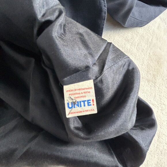 Ralph Lauren Purple Label Womens Blazer 4 100% Silk Navy Career Made In USA - Picture 5 of 10